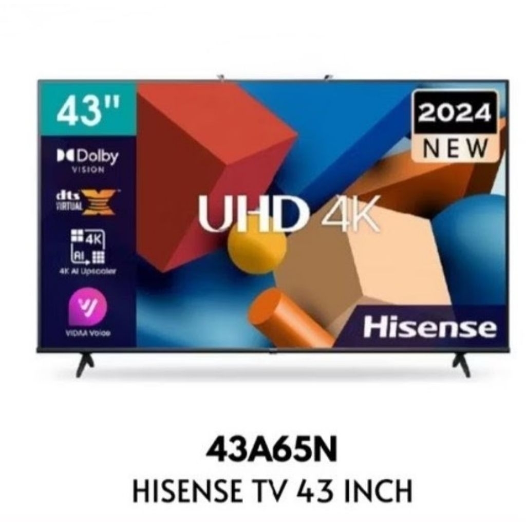 Hisense TV 43 inch - Google 4K 43A65N  Google TV 4K UHD 43INCH