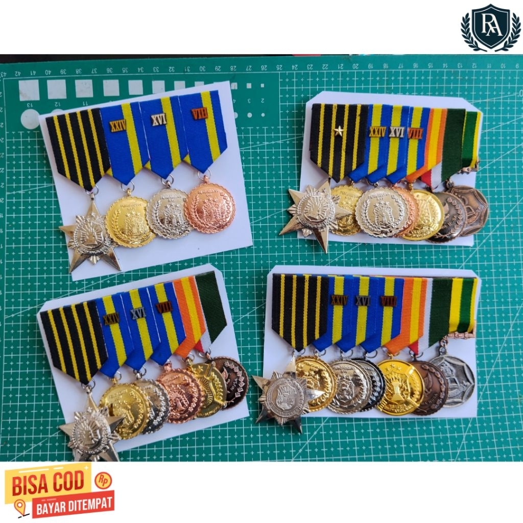 CUSTOM Satya lencana, Tanda jasa, PITA PDU, TNI AD,AU,AL,POLRI,PNS,PRAMUKA