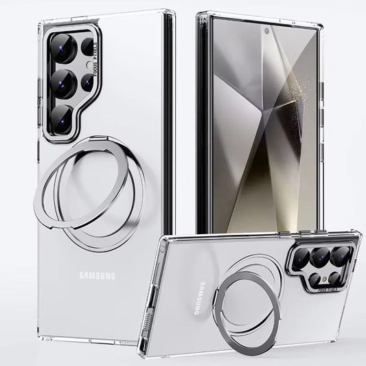 Case Casing Stand 360 Magsafe Magnetic Ring Metal Samsung Galaxy S22 S23 S24 S25 S26 Ultra