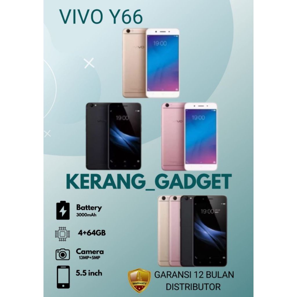 HP VIVO Y66 RAM 4/64 KUALITAS A GARANSI 12 BULAN