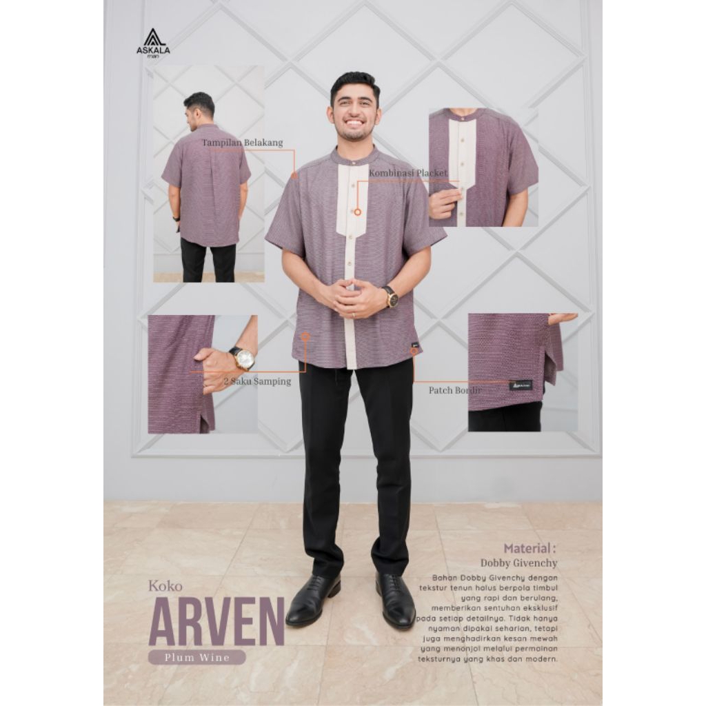 ARVEN SHIRT PLUM WINE
