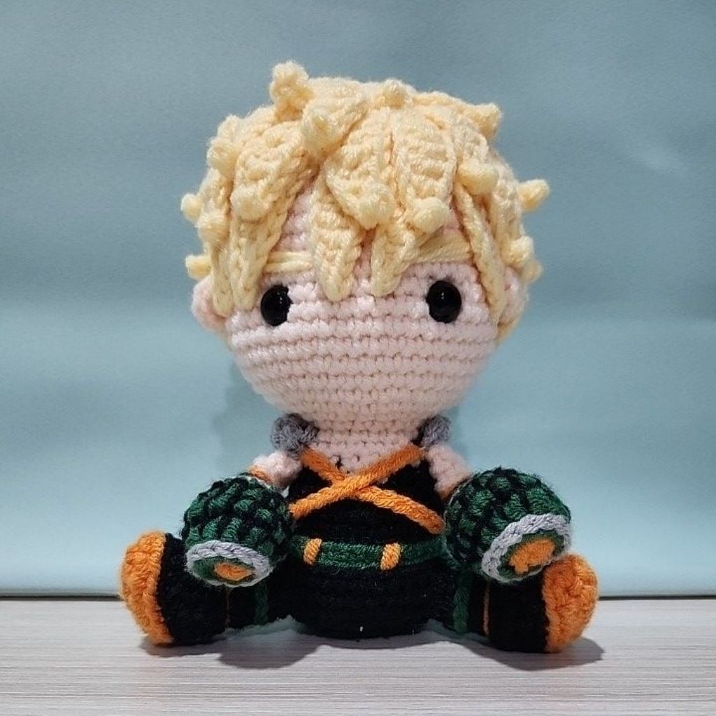crochet my hero academia doll - katsuki bakugo / boneka rajut 'my hero academia' - katsuki bakugo