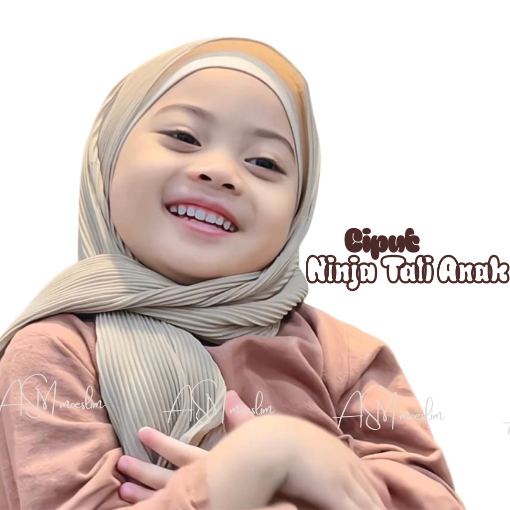 Ciput Ninja Anak Tali Belakang Terbaru Kekinian Bahan Koas Tidak Panas untuk Kegiatan Sehari-hari