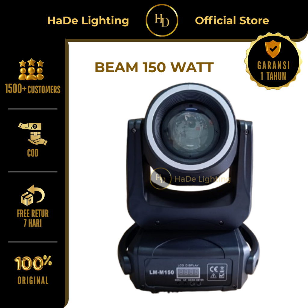 Mini Beam 150 Watt LED Ring Redsun - Lampu Beam Mini Bergerak 150 Watt