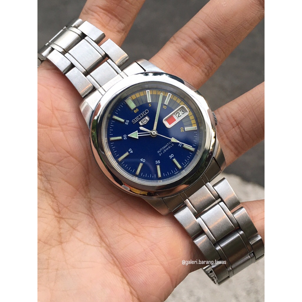 SEIKO 5 RALLY BLUE DIAL SNK371K1 AUTOMATIC CAL.7S26B