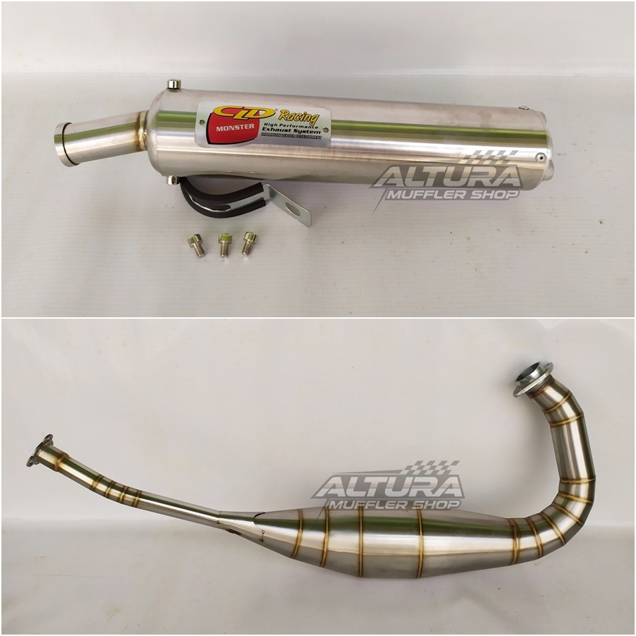 Knalpot racing CLD stainless steel for Kawasaki Ninja 150 R - RR - SS