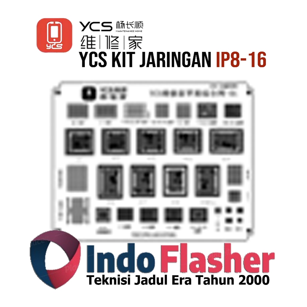 YCS Kit Jaringan IP8-16 - Stencil Rebalding IC