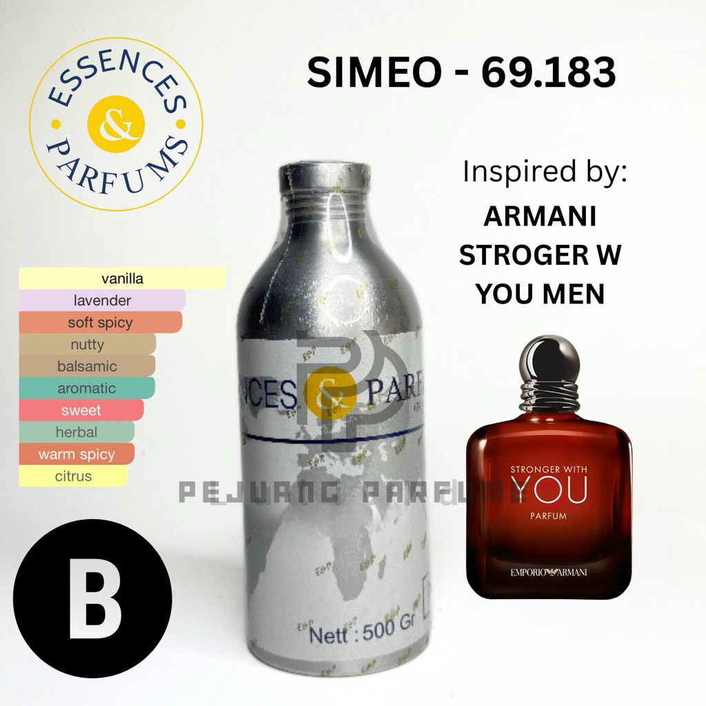 BIBIT SIMEO 69.183 ESSENCES GRADE B | INSPIRED BY STROGER WITH YOU MEN | 100% BIBIT ESSENCES 100ML R