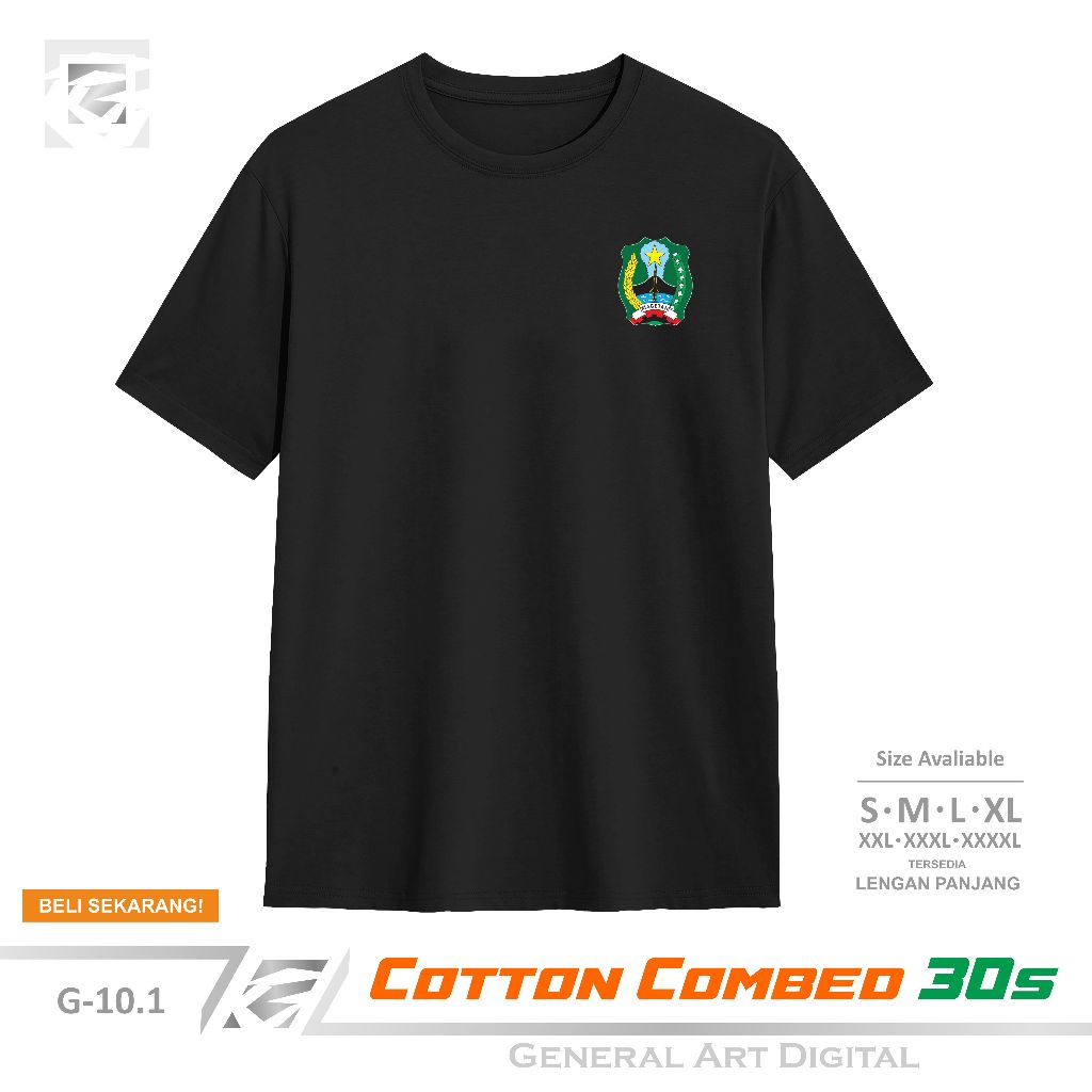 Baju Kaos Logo KAB. Magetan T-Shirt Distro Pria Wanita Kaos Daerah