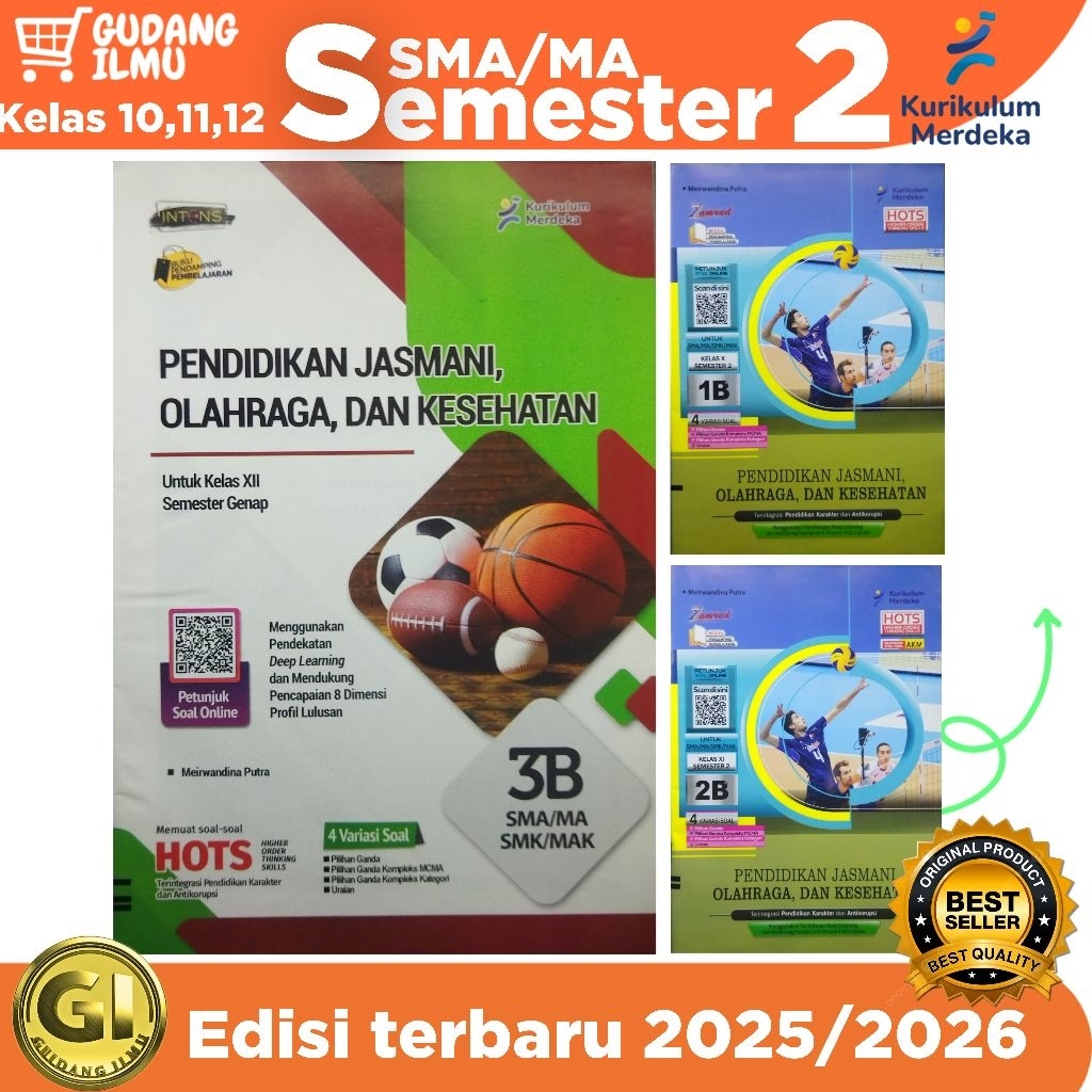 LKS PENJAS PJOK SMA / MA Kelas 10 11 12 Semester 2 l putra nugraha