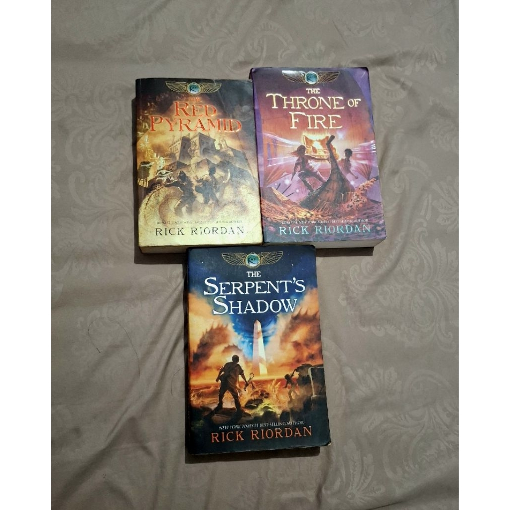 Kane Chronicles - The Red Pyramid, The Throne of Fire, The Serpent's Shadow