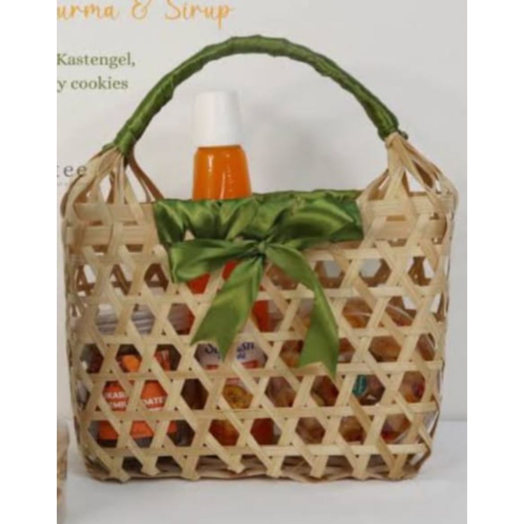Keranjang, Keranjang Rotan, Keranjang Hantaran Buah // Anyaman Bambu Tas sovenir Keranjang
