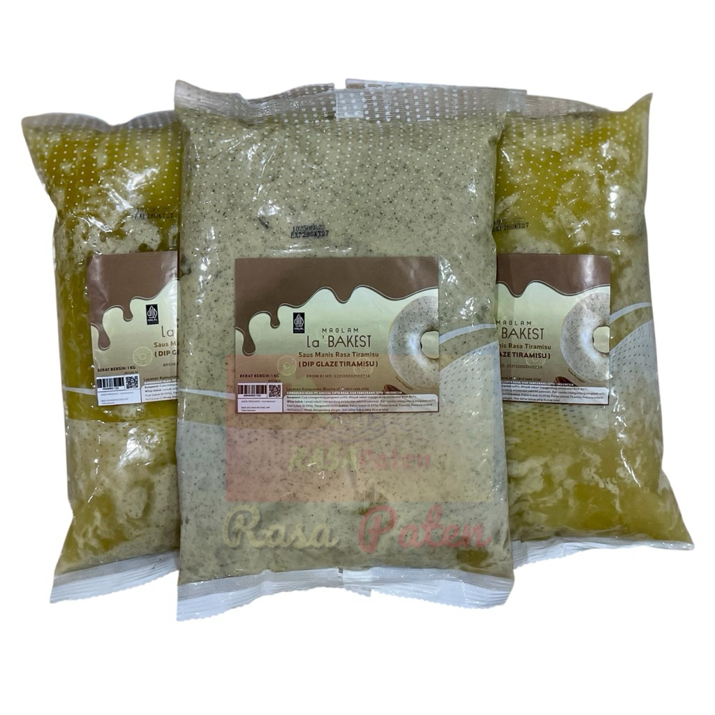 GLAZE TIRAMISU 1 kg BANTAL Maglam La'Bakest Halal BPOM RI Selai Premium Makanan Kue