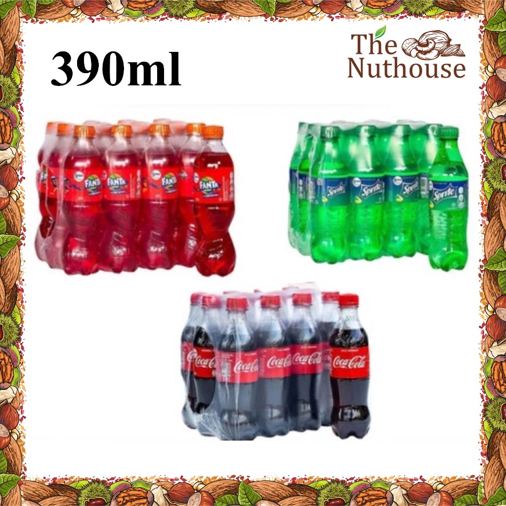 390ML BOTOL COCA COLA / SPRITE / FANTA - 1 DUS / KRAT ISI 12