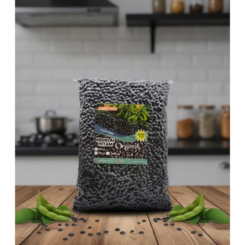 Kacang Kedelai Hitam Organik Black Soy Bean Malika