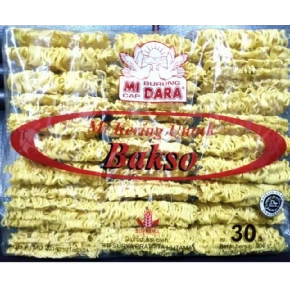 Mie Kering Burung Dara untuk Bakso isi 30