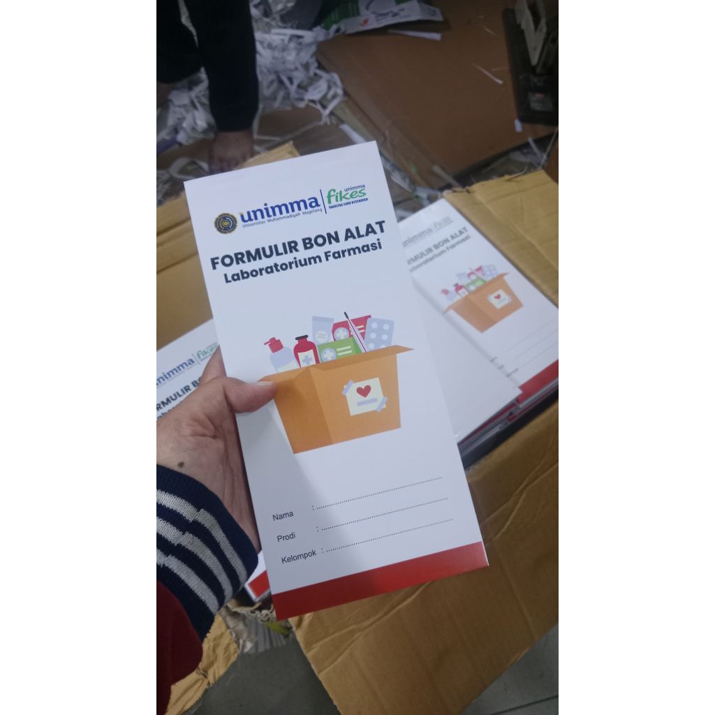 BLOCKNOTE CUSTOM UKURAN 1/3 FOLIO ISI Di Cetak