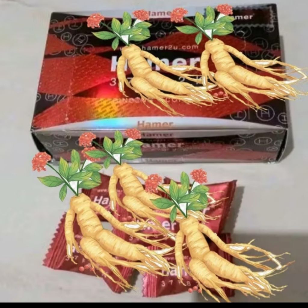ginseng red ginseng merah 30 biji