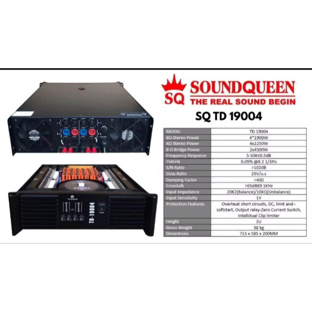POWER AMPLIFIER SOUNDQUEEN SQ TD19004