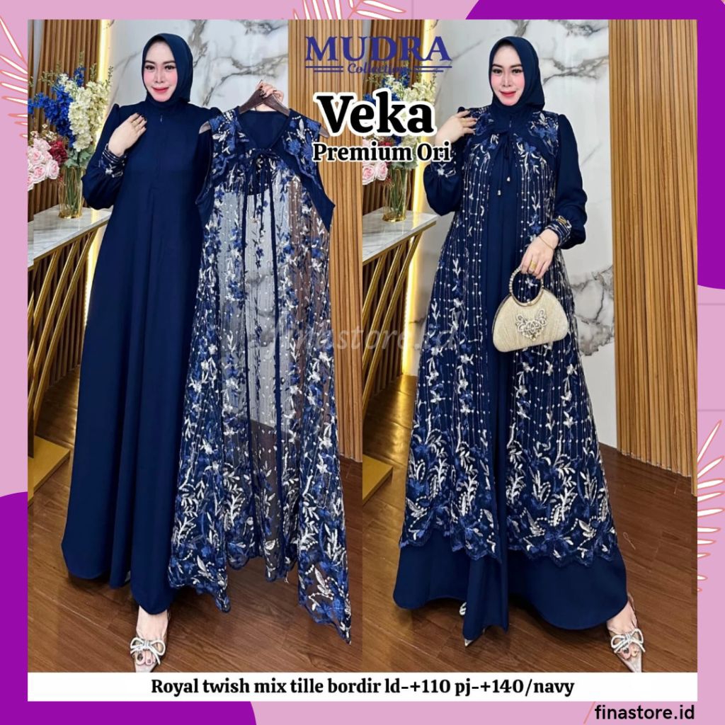 Gamis Mudra Collection / Gamis Terbaru / Gamis Wanita / Gamis Premium / Gamis Pesta / One Set / Sete