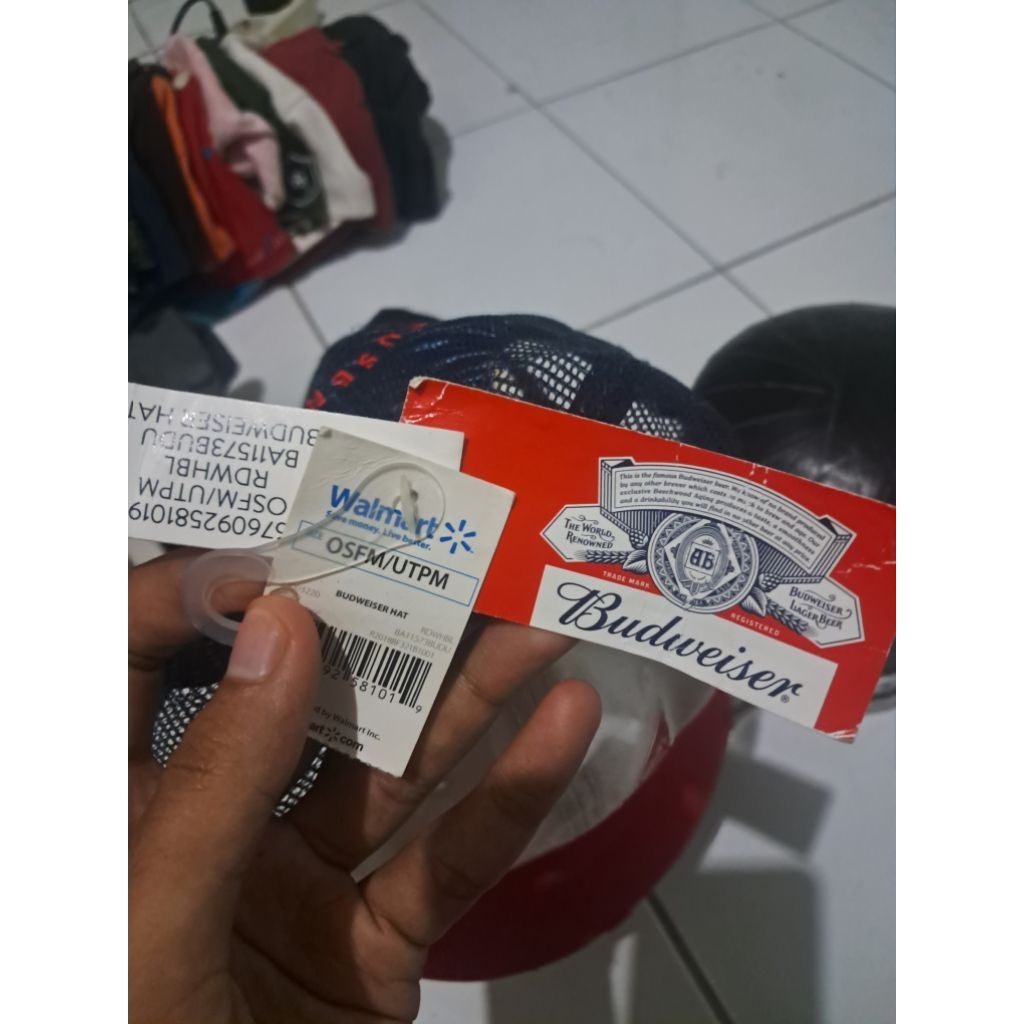 Topi Trucker Budweiser BNWT deadstock