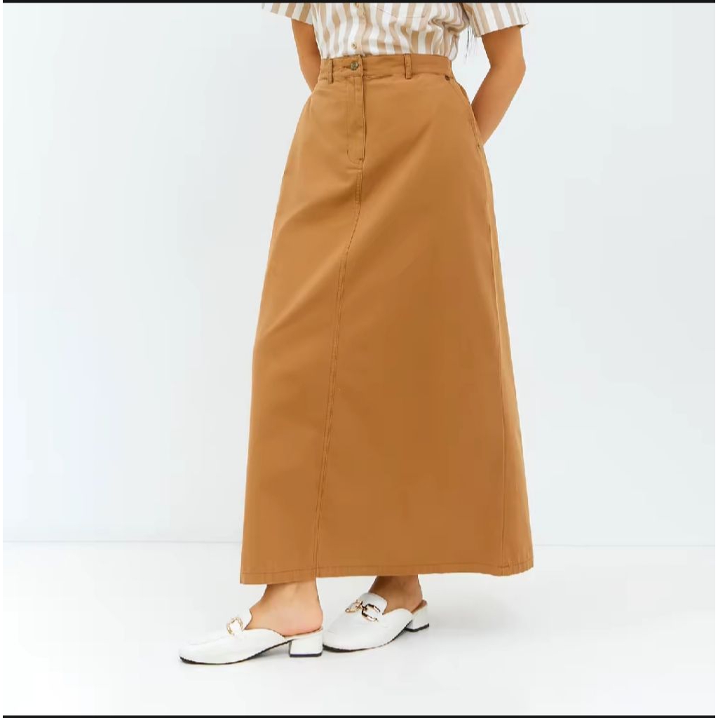 Carila Brown Skirt - GEELA, Rok Wanita