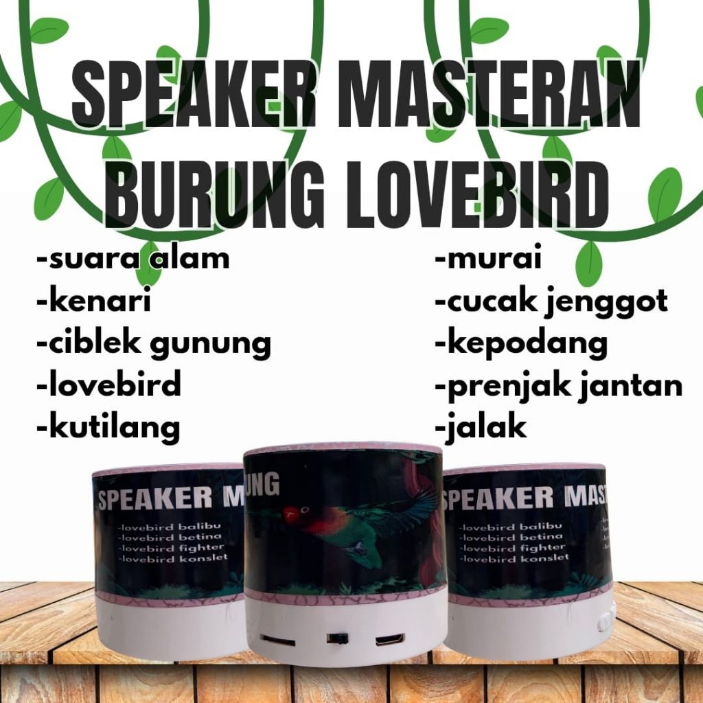 Mp3 speaker masteran Khusus burung Lovebird masteran burung