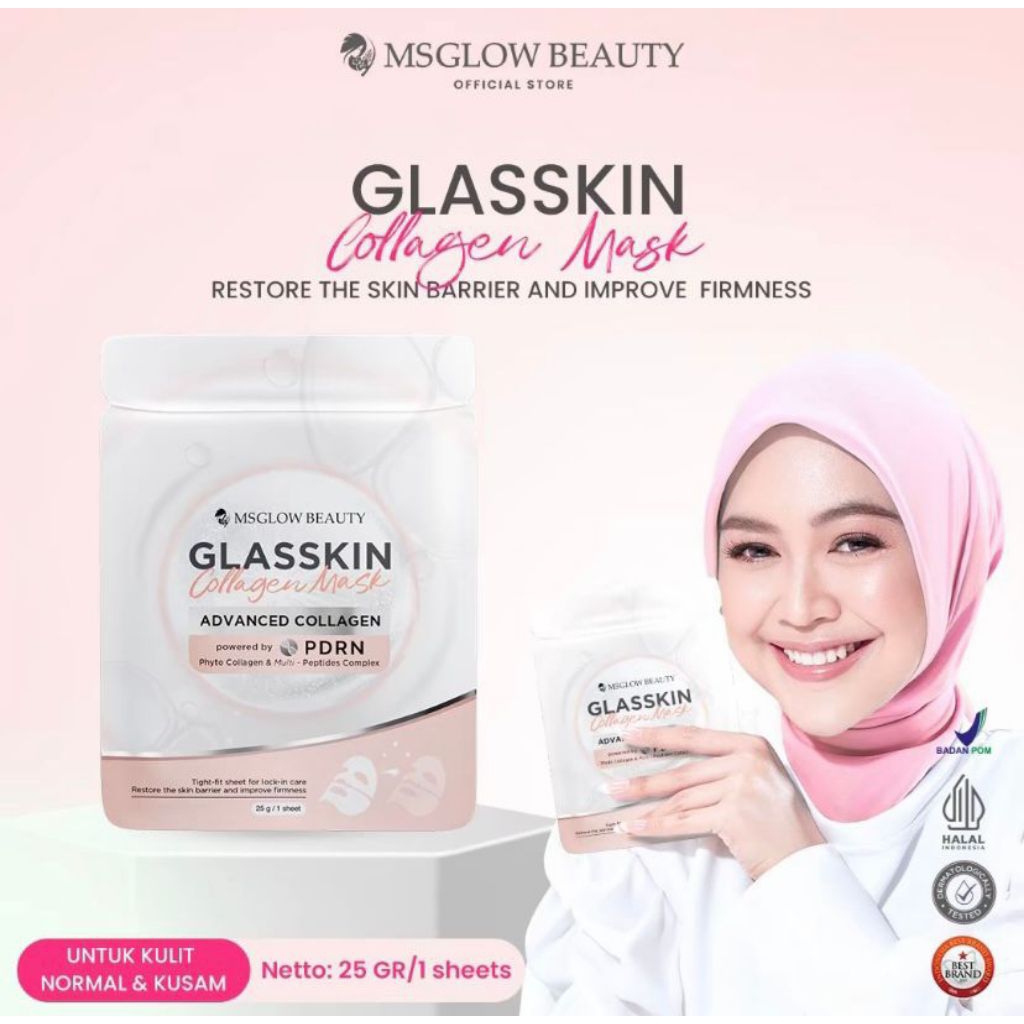MS GLOW - GLASSKIN COLLAGEN MASK