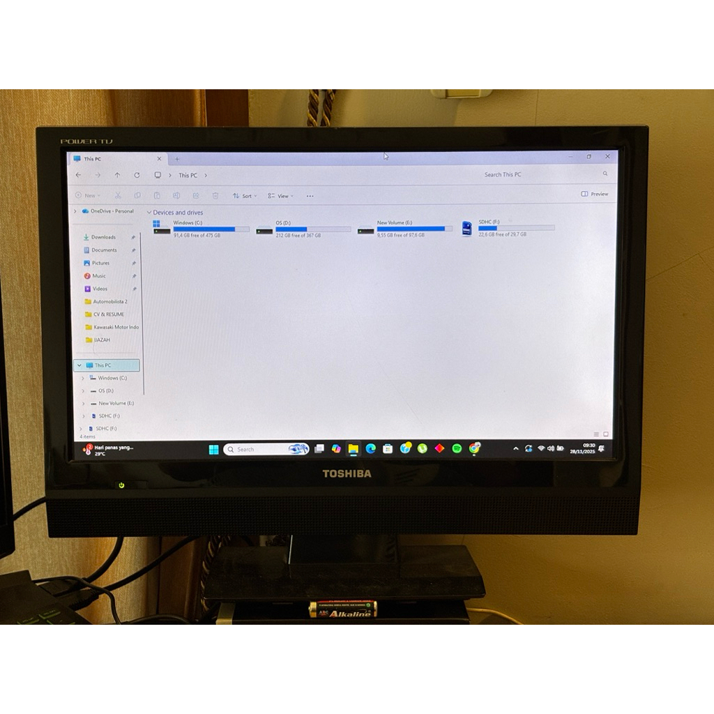 TV LED 19 inch Toshiba 19HV15E