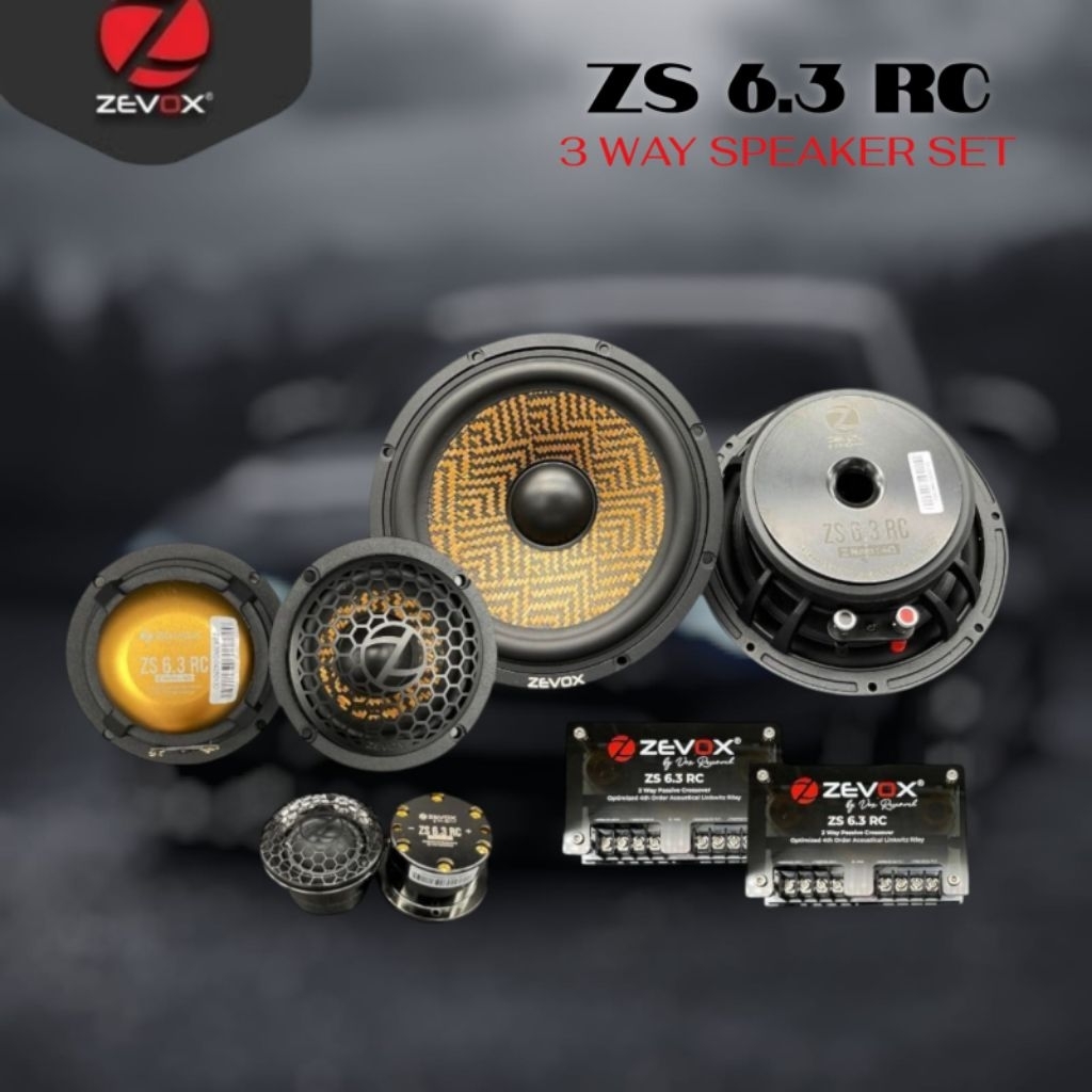 ZEVOX ZS 6.3 RC Speaker 3-Way Split Component ZS-6.3 RC by VOX