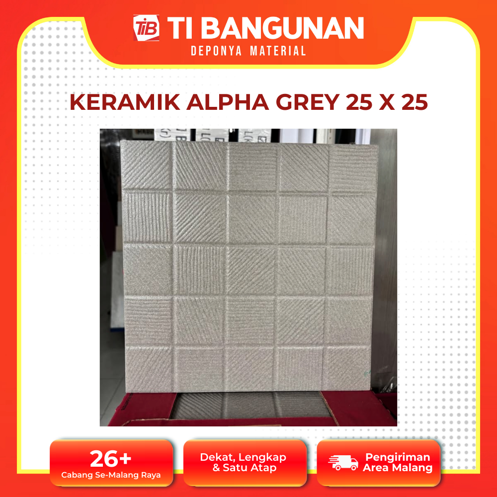 KERAMIK ALPHA GREY 25 X 25 - KERAMIK LANTAI - KERAMIK LANTAI KAMAR MANDI - JUAL KERAMIK KAMAR MANDI 