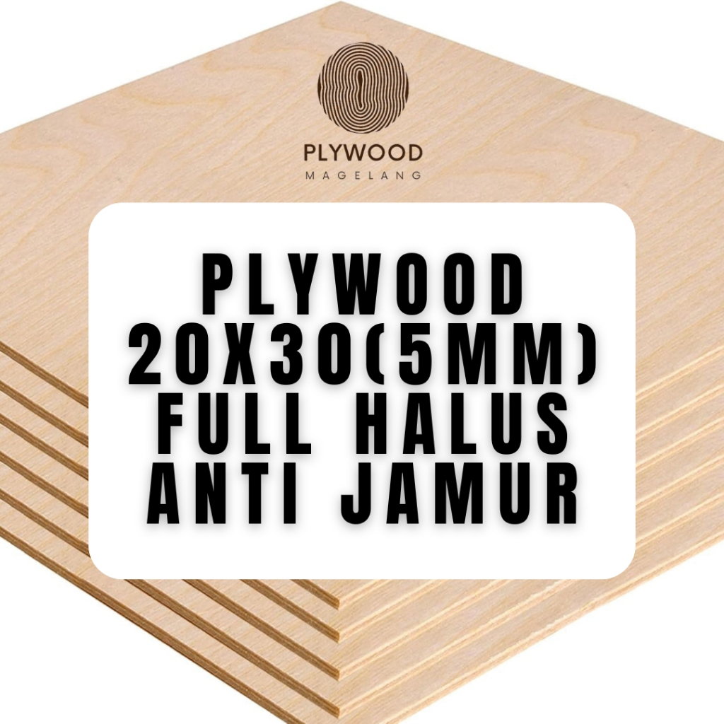 Triplek/Plywood 5mm Ukuran 20 x 30 Cm Bahan Kerajinan Kreatif
