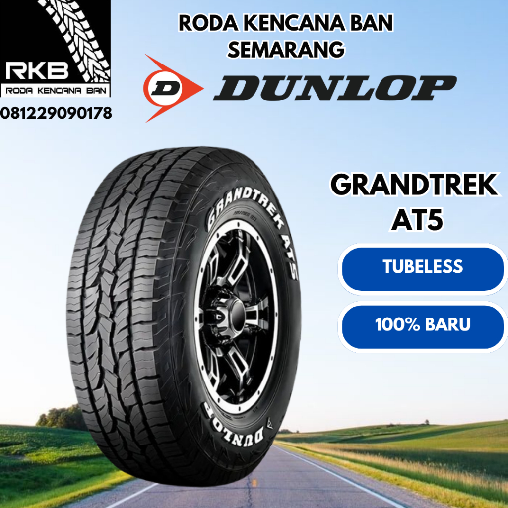205 70 R15 - DUNLOP AT5 ukuran 205-70 R15 - BAN SEMI OFFROAD
