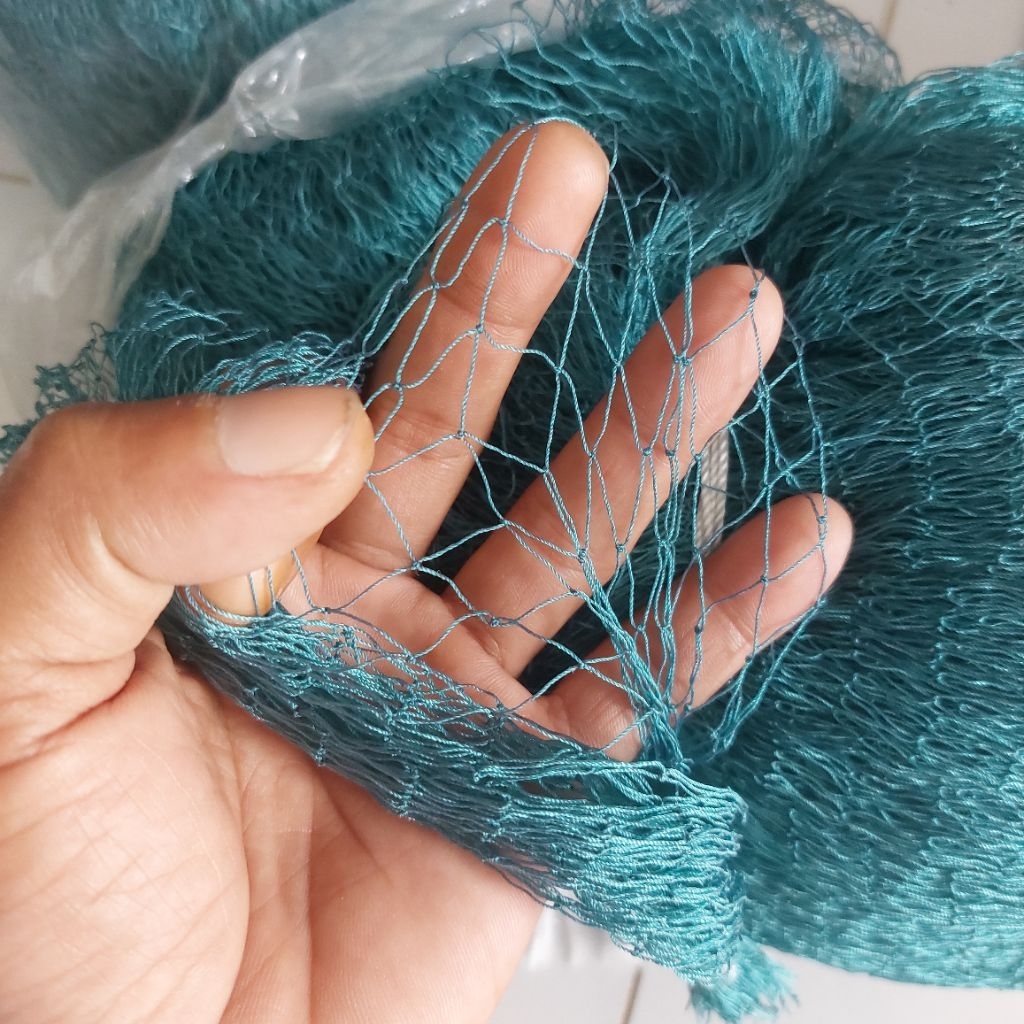 permeter jaring nilon 1 in D3 biru (1mtr x 100mata)