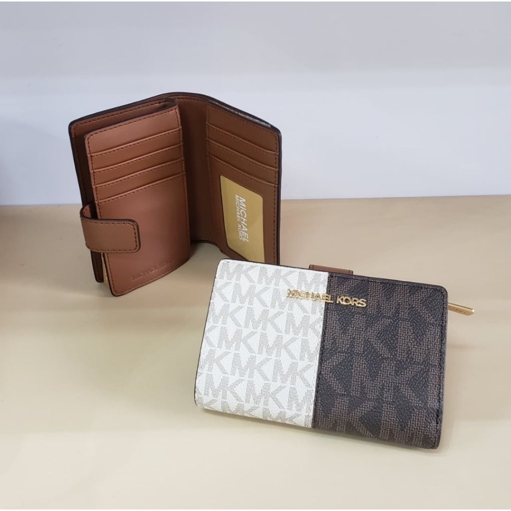 Ready Mk Jet Set Travel Md Bifold Zip Wallet, 35F4GTVF6B. 13,5x9cm, Brown Multi