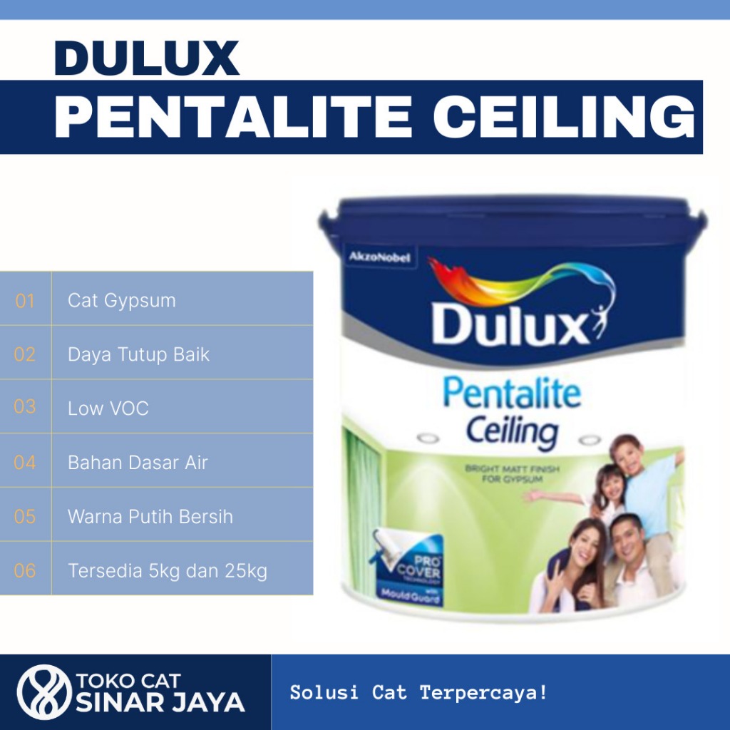 Dulux Pentalite Ceiling 25KG