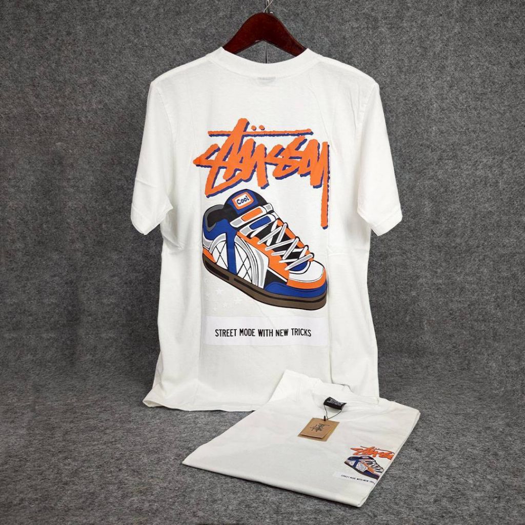 NEW ‼️ STUSSY T-Shirt Branded Premium Kaos Distro Lengan Pendek 100% Cotton Combed 24S Bordir Aplika