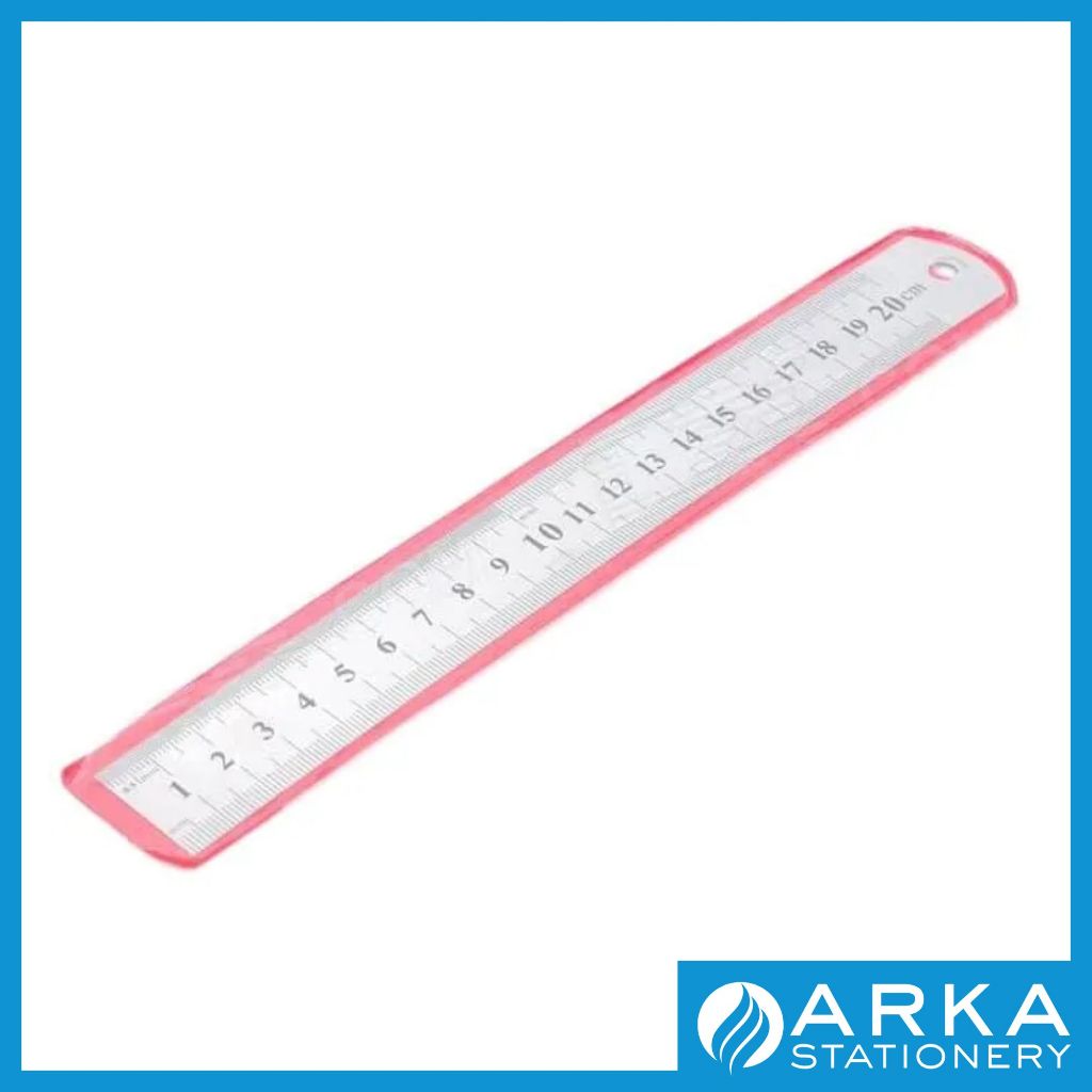 MISTAR PENGGARIS BESI 20 CM