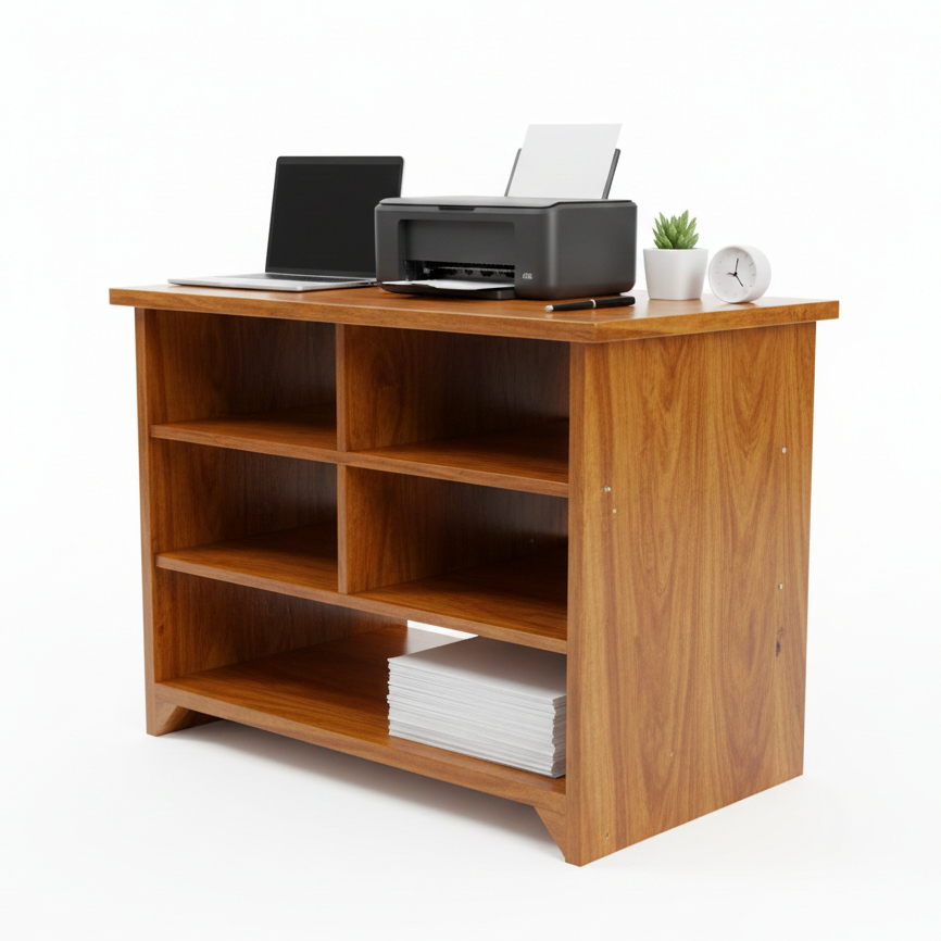 Meja Printer Kayu Minimalis – Rak Printer Meja Kerja Multifungsi