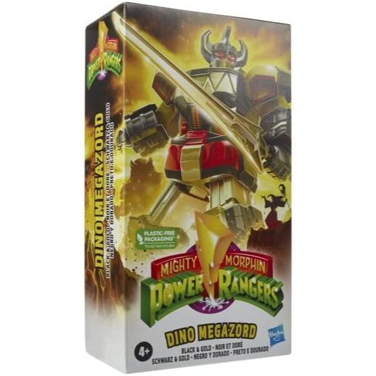 Mighty Morphin Power Rangers Megazord 7 inch Classic Figure Collector Set (Dino Megazord (Black & Go