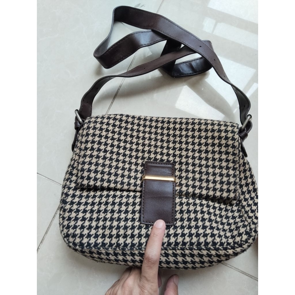 Tas Wanita Selempang Kotak Brown Coklat Tas kecil