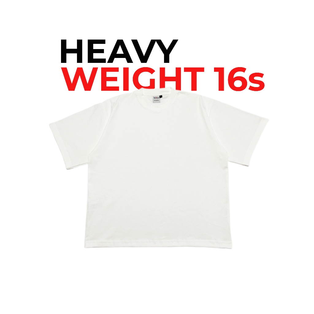T SHIRT HEAVYWEIGHT 16s BOXY FIT TEE COTTON POLOS UNISEX BAJU KAOS DISTRO PRIA WANITA POLOS OVERSIZE