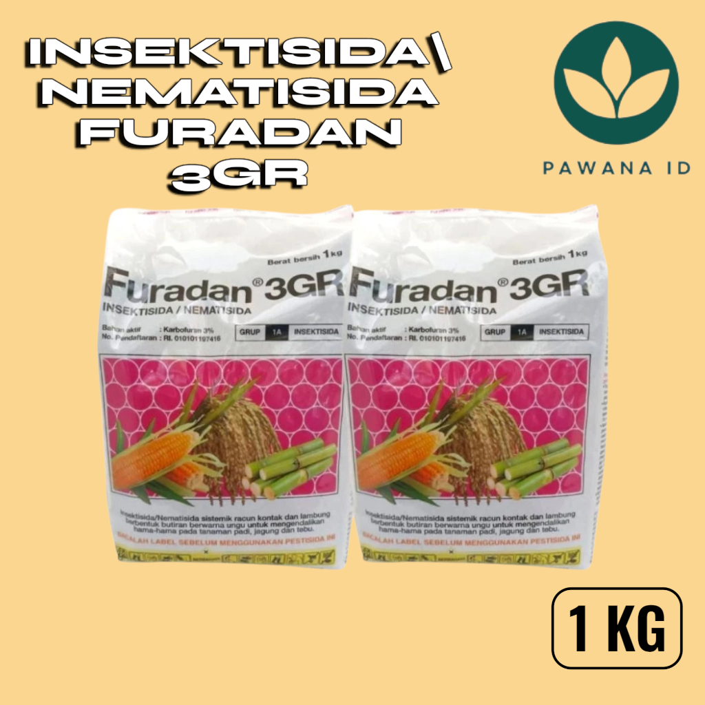 Furadan 3GR 1kg Insektisida Nematisida 1 kg Puradan Hama Kemasan Asli