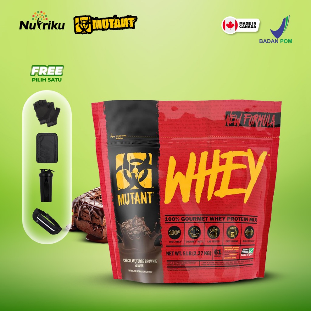 Mutant Whey Protein 5Lbs Suplemen Gym Otot