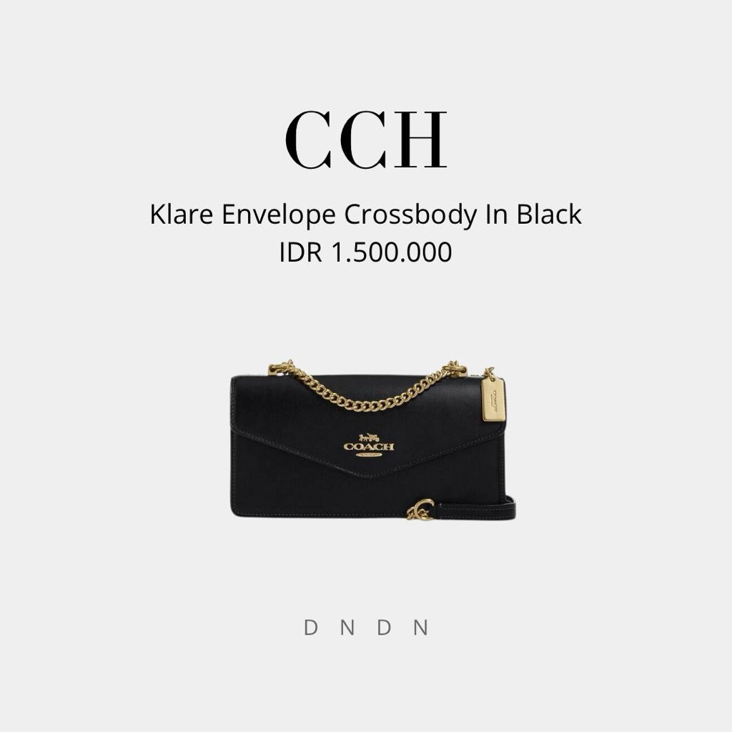Klare Envelope Crossbody In Black