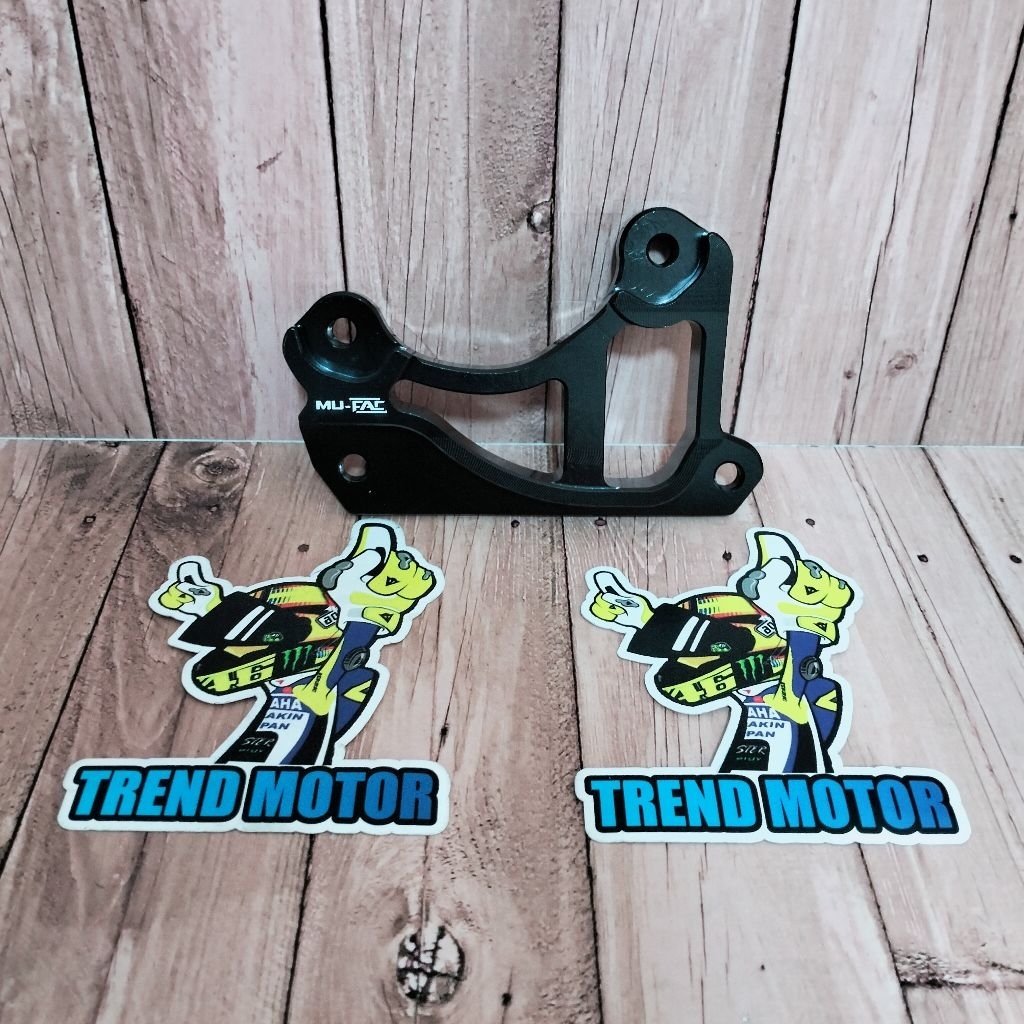 Breket Kaliper CNC KTC Brembo 2 Piston Mu-Fac Breket Disc 260MM Beat Karbu Beat Fi Scoopy Karbu Scoo