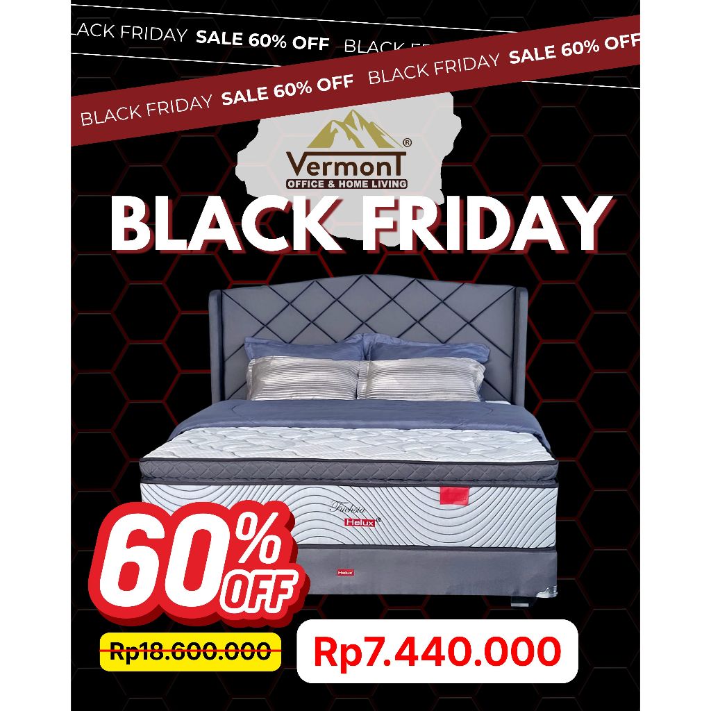 SALE BLACK FRIDAY SPRINGBED FUCHSIA BY HELUX 180X200 FULLSET