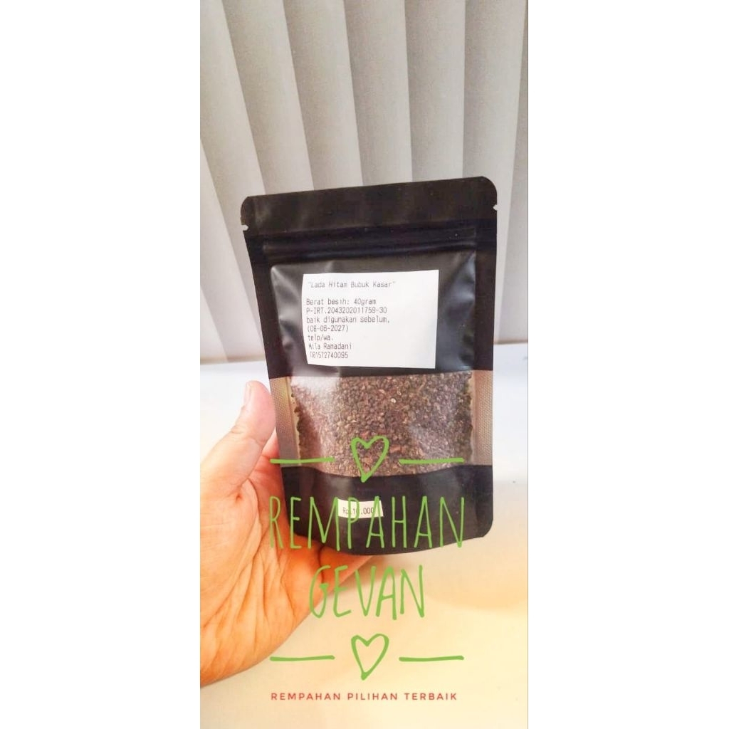 Lada Hitam Bubuk Kasar