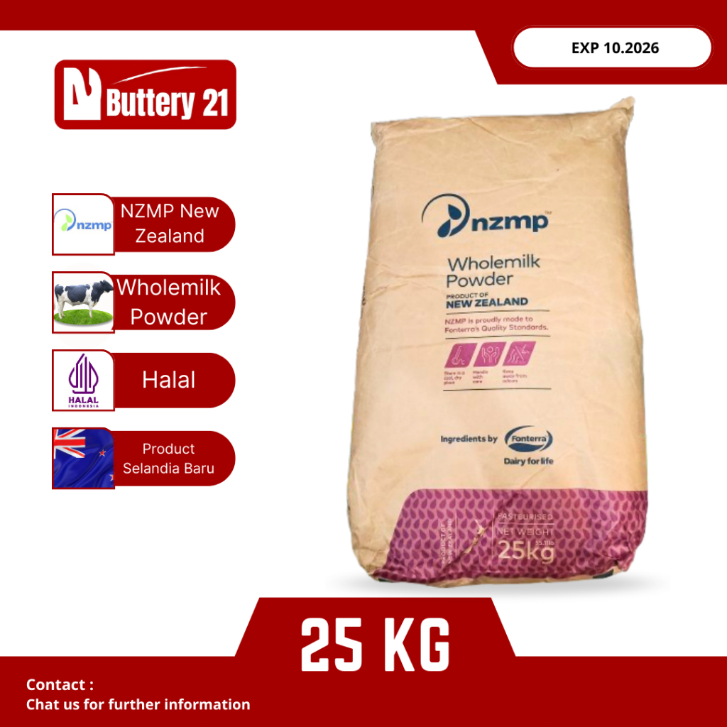 NZMP WHOLEMILK POWDER 25 KG/SUSU BUBUK FULL CREAM/TEPUNG SUSU/BUBUK SUSU NEW ZELAND/MILK POWDER NZMP