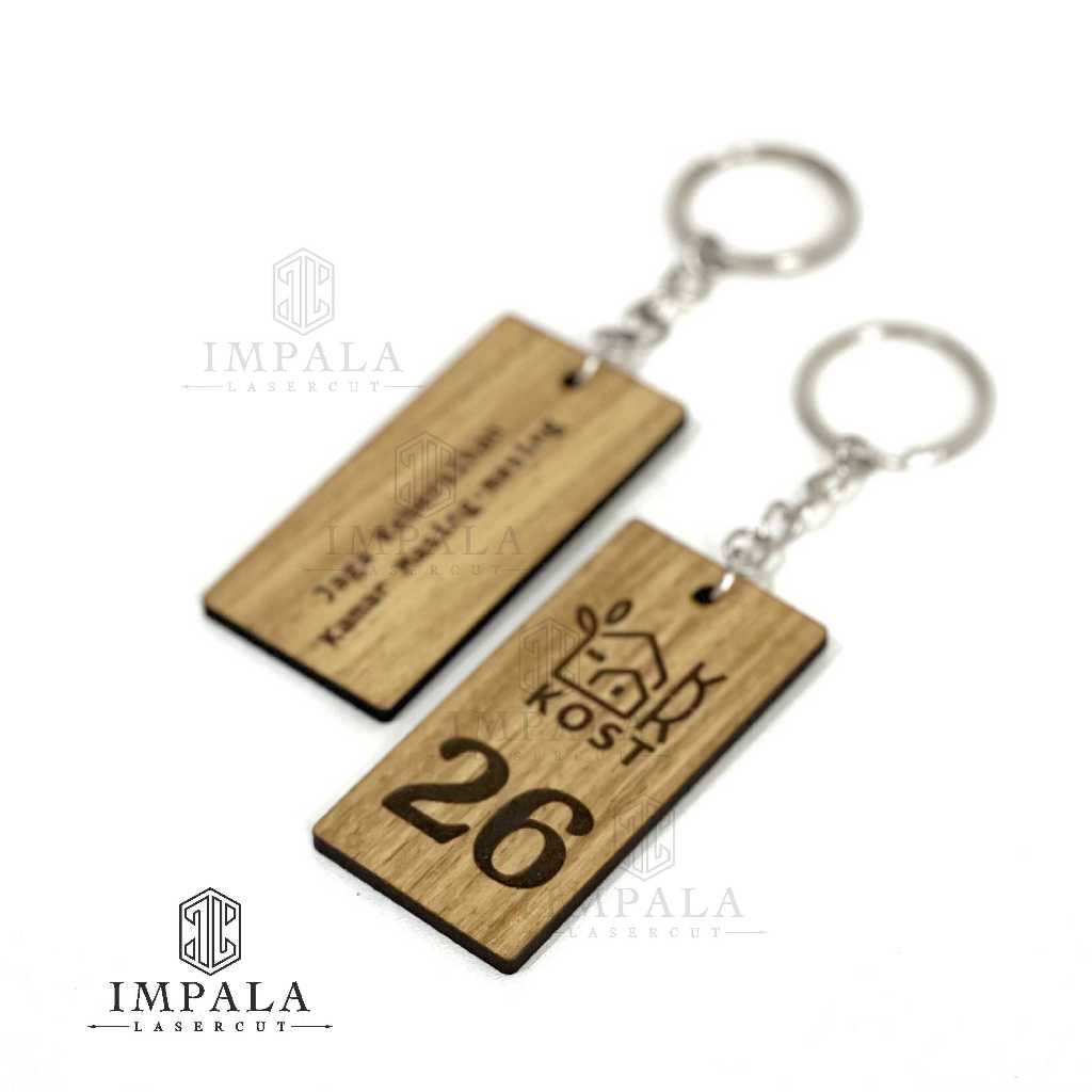Luxiastore_ Gantungan Kunci Kayu Hotel / Guest House / Kost / Penginapan / Ganci Murah/ Ganci Loker